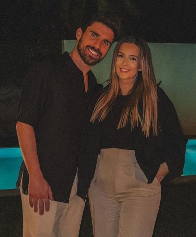 Ruben Neves with his wife Debora Lourenco